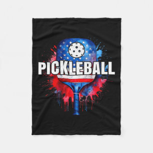 Cobertor De Velo Pickleball Patriot Usa Flag Paddle Para Homens E M