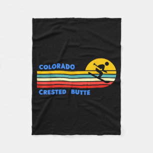 Cobertor De Velo Pico Crested colorado esquiando esquiador ski retr