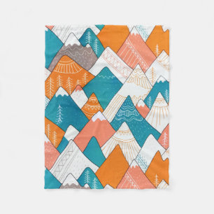 Cobertor De Velo Picos de Montanha Viagem do Mundo de Acampamento d