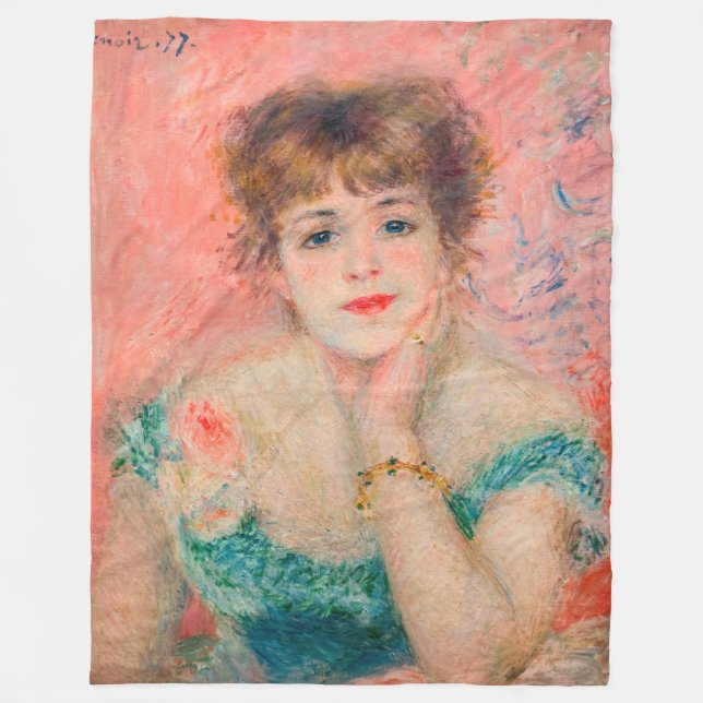 Cobertor De Velo Pierre-Auguste Renoir - Atriz Jeanne Samary (Frente)