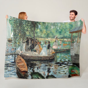 Cobertor De Velo Pierre-Auguste Renoir La Grenouill Fleece Blanket