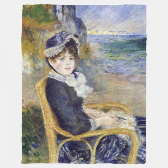 Cobertor De Velo Pierre-Auguste Renoir - Pelo Mar (Frente)