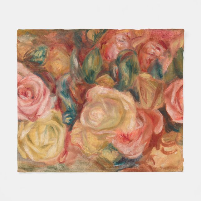 Cobertor De Velo Pierre-Auguste Renoir - Rosas (Frente (Horizontal))