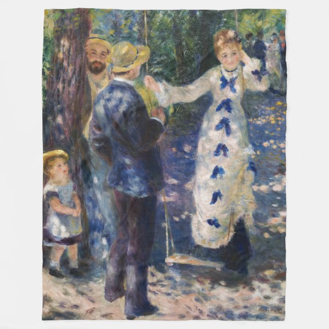 Cobertor De Velo Pierre-Auguste Renoir - The Swing (Frente)