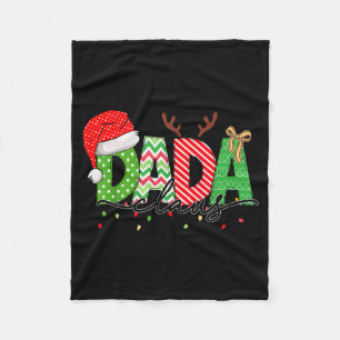 Cobertor De Velo Pijama de Natal do Papai Noel Luzes Família Combin