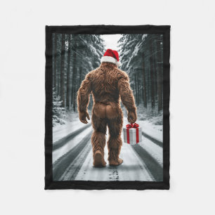 Cobertor De Velo Pijama De Natal Família Bigfoot Acredita S