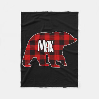 Cobertor De Velo Pijama de Natal Xadrez Vermelho Personalizado Max 