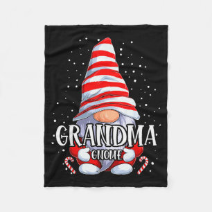 Cobertor De Velo Pijamas de Natal da Vovó Gnome Família Combinando