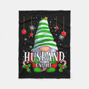 Cobertor De Velo Pijamas de Natal do Gnome do Marido Família Combin