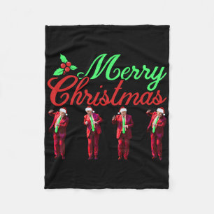 Cobertor De Velo Pijamas de Natal Xmas Festa Divertido Trump Dança