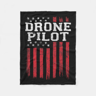 Cobertor De Velo Piloto Drone American Flag Usa Patriot Eua