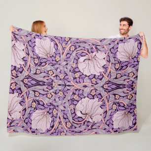 Cobertor De Velo Pimpernel Purple, William Morris