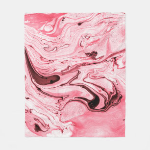 Cobertor De Velo Pincel de água monocromático Abstrato, Futuristi
