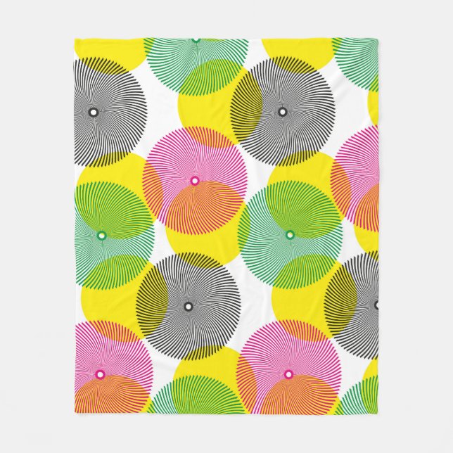 Cobertor De Velo Pincel Zigzags: Padrão Desenhado à Mão (Frente)