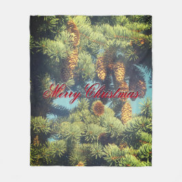 Cobertor De Velo PINE COMB Fleece de Natal