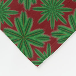 Cobertor De Velo Pine Snowflakes Garnet Fleece Blanket (3 Dimensões