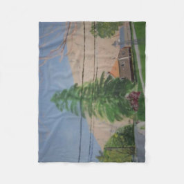 Cobertor De Velo Pine Tree Fleece Blanket, Small