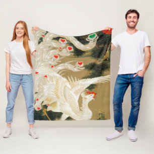 Cobertor De Velo Pine Tree & Phoenix (Love Heart Phoenix), Jakuchu