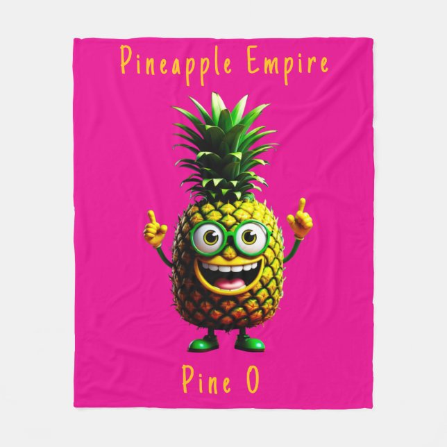 Cobertor De Velo Pineapple Empire Fleece Blanket (Frente)