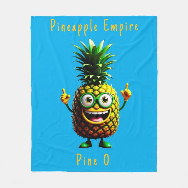 Cobertor De Velo Pineapple Empire Fleece Blanket (Frente)