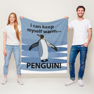 Cobertor De Velo Pinguim Animal Ave Engraçado