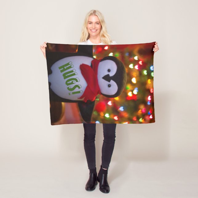 Cobertor De Velo Pinguim Cócio Jogando Aberto (In Situ)