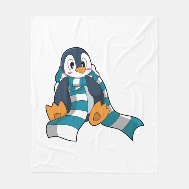 Cobertor De Velo Pinguim com Scarf (Frente)