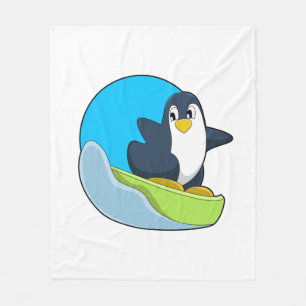Cobertor De Velo Pinguim como Snowboarder com Sonowboard.PNG