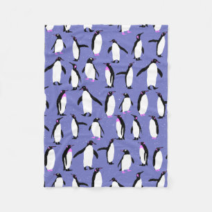 Cobertor De Velo Pinguim de inverno bonito