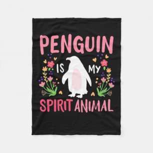 Cobertor De Velo Pinguim É Meu Animal Espírito