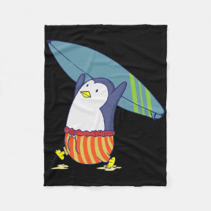 Cobertor De Velo Pinguim Nada É Melhor Do Que Surfar