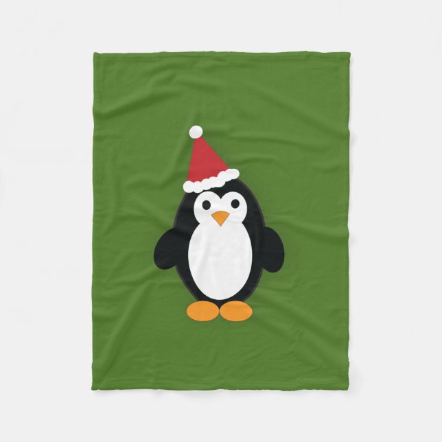 Cobertor De Velo Pinguim Papais noeis (Frente)