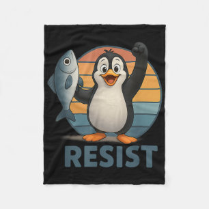 Cobertor De Velo Pinguins resistentes ao ativismo pinguim protestam