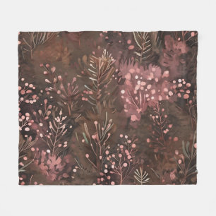 Cobertor De Velo Pinheiros de madeira e berçários de cor rosa macio