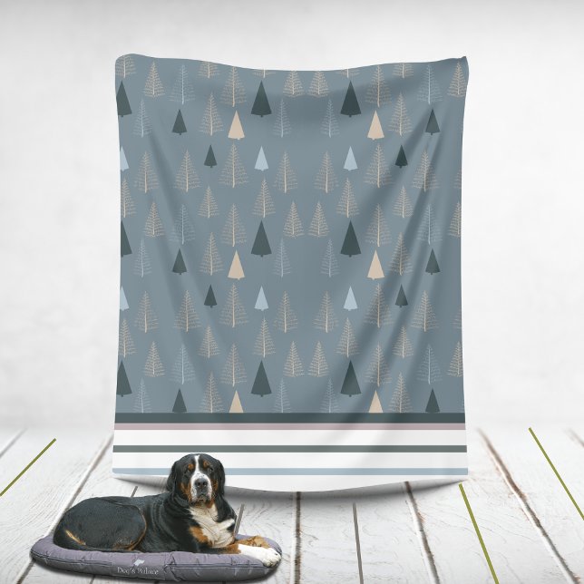 Cobertor De Velo Pinheiros primitivos em Cinzas (Criador carregado)