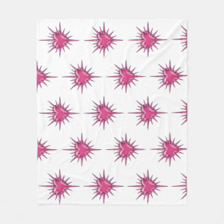 Cobertor De Velo Pink Barbed Heart Cybersigilism Fleece Blanket