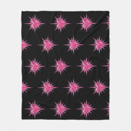 Cobertor De Velo Pink Barbed Heart Cybersigilism Fleece Blanket