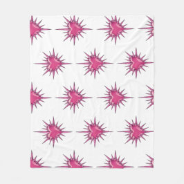 Cobertor De Velo Pink Barbed Heart Cybersigilism Fleece Blanket