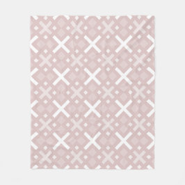 Cobertor De Velo Pink Cross Plus Girly Ethnic Folk Nordic Patterno