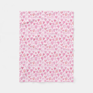 Cobertor De Velo Pink Dia de os namorados Love Heart Standard