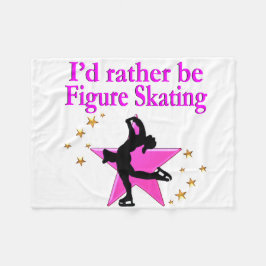 Cobertor De Velo PINK FIGURE SKATER bonito