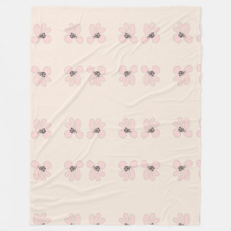 Cobertor De Velo pink flower blanket