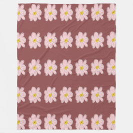 Cobertor De Velo pink flower blanket