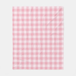 Cobertor De Velo Pink Gingham Pattern Girly Check Plaid Checkered