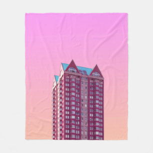 COBERTOR DE VELO PINK HIGH RISE BUILDING