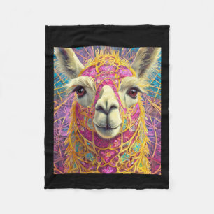 Cobertor De Velo Pink Lama Alpaca Sticker