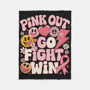 Cobertor De Velo Pink Out Lutar Contra Ganhar Consciência do Cancer