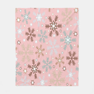 Cobertor De Velo Pinkie Snowflake