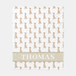 Cobertor De Velo Pinscher Alemão Personalizado