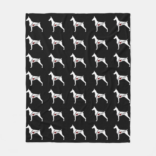 Cobertor De Velo Pinscher do Doberman (Frente)